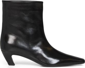 Khaite Arizona Enkellaars - Dames - Cowboylaarzen - Zwart - 41 EU - Leer - Schoenen