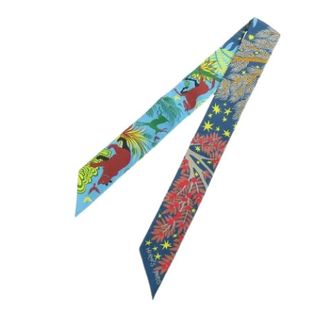Herm&egrave;s Pre-owned Scarves, female, Multicolor, Size: ONE SIZE Pre-owned Sous Le Charme D Orphee Twilly Scarf