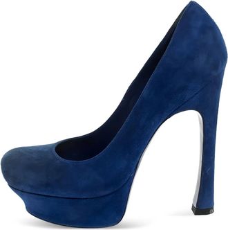 Saint Laurent Pumps Palais con plateau 140mm - Blu