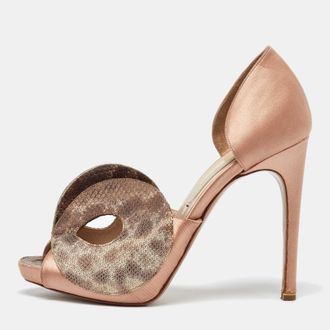 Nicholas Kirkwood Tricolor Textured Leather And Satin Sandals