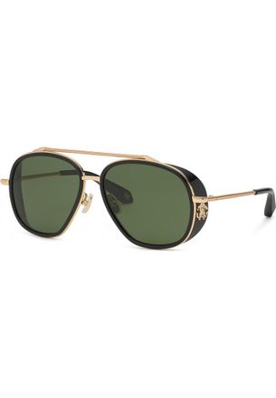 Roberto Cavalli Womens SRC008M590300 SRC008M 59 0300 Sunglasses - Gold - One Size
