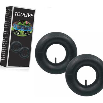 OEM Juego De 4 C&aacute;maras De Aire 4.10/3.50-4 Para Neum&aacute;ticos Tr-13 Con V&aacute;lvula Recta Para Carretillas, Carros, Carritos De Jard&iacute;n Y Cortac&eacute;spedes -crezuo
