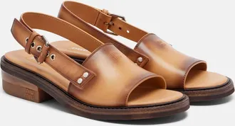 Miu Miu Leather slingback sandals
