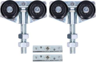 OEM Juego De 2 Ruedas Para Rieles De Puertas Corredizas De Granero, Polea De Suspensi&oacute;n, Rueda Para Puerta De Vidrio, Herrajes De Hierro Para Puertas Corr