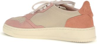 Autry Womens Sneakers Medalist Low Suede Papaya Papaya-Butter-Cameo Trainers Papaya/butter/cameo