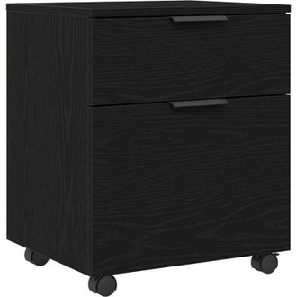 vidaXL Armadio per File Rovere nero 45 x 38 x 54 cm Legno multistrato - Vidaxl
