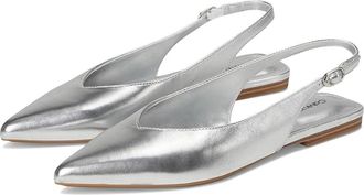 Calvin Klein Galiana Womens Shoes Silver Metallic Leather : 6.5 M