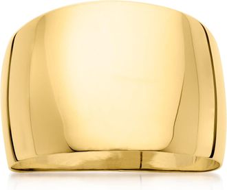 Ross-Simons Italian 14kt Yellow Gold Wide Dome Ring
