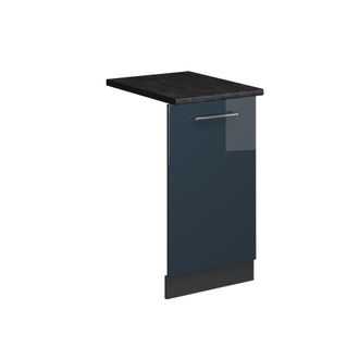 Vicco Panel Frontal Del Lavavajillas Fame-line, Azul Oscuro Alto Brillo, 45 Cm, Et Antracita Vicco