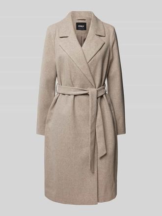 Only Mantel mit Bindeg&uuml;rtel Modell ALVILDA LIFE in Taupe Melange, Gr&ouml;&szlig;e L