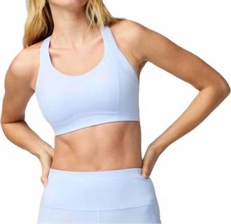 Brooks Chaser Padded Bra In Halogen Blue