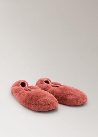 Mango Ballerina effetto pelliccia rosso scuro - Donna - 36 - MANGO