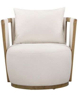 TOV Furniture Tov Furniture Paolo Upcycled Basketweave Fabric Outdoor Accent Chair