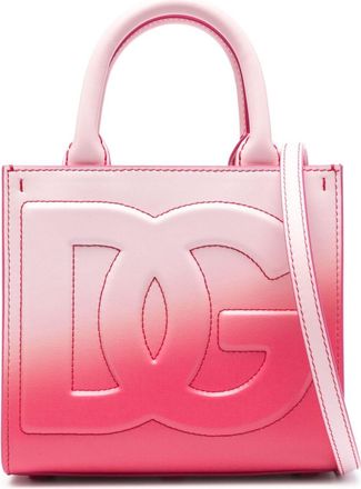 Dolce & Gabbana mini DG Daily Shopper tote bag - women - Calf Leather - One Size - Pink