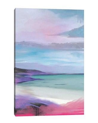 iCanvas Birch Island Beach Pink By Juliana Loomer Wall Art