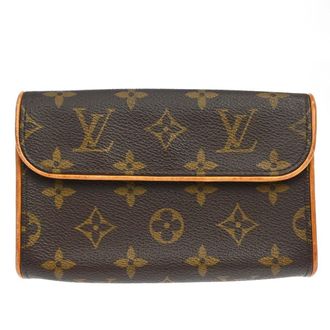 Louis Vuitton Florentine Waist Monogram Canvas Brown Canvas Handbag (Pre-Owned)