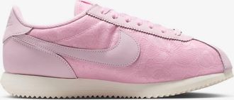 Nike Womens Cortez Lace Shoes In Pink