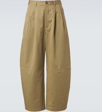 Comme Des Gar&ccedil;ons Comme des Gar&ccedil;ons Homme Cotton and linen barrel-leg chinos