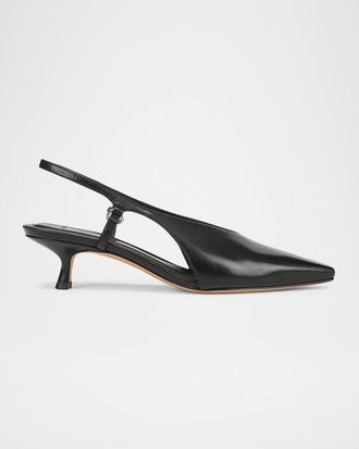 Vince Sabrina Leather Slingback Pumps