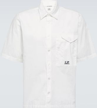 C.P. Company Logo cotton poplin shirt