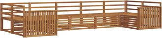 vidaXL Conjunto De Sof&aacute;s De Exterior 7 Uds. Natural Vidaxl