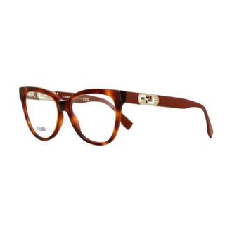 Fendi Ladies Black Square Eyeglass Frames FE50093I 053