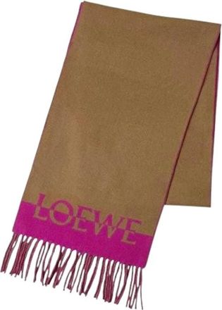 Loewe Pre-owned Cashmere Sjaal - unisex - Vintage Accessoires - Veelkleurig - ONE Size - Kasjmier - Vintage