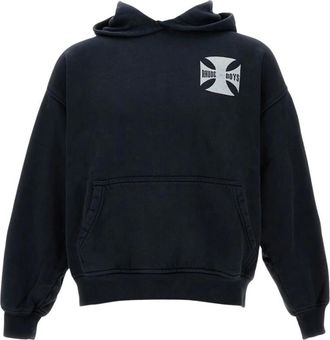 Rhude Hoodies, male, Black, M, Boys Hoodie