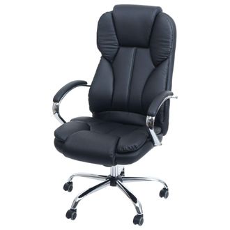 Hhg Hhg - Silla De Oficina Profesional Kansas Xxl Silla Giratoria Ejecutiva Versi&oacute;n Us, 150 Kg De Capacidad De Carga, Imitaci&oacute;n De Cuero, Negro