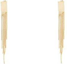 8 by YOOX GOLDEN EARRINGS WITH FRINGES