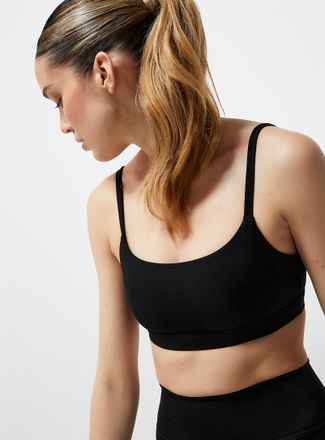 I.FIV5 Womens Thin-strap square-neck sports bra