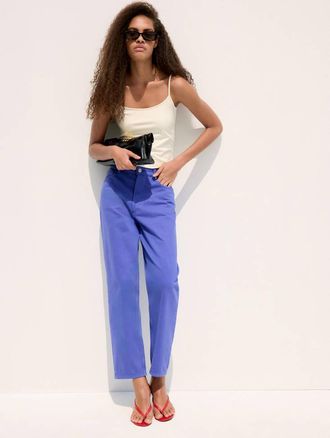 Mango Top avvitato spallini sottili grezzo - Donna - XS - MANGO