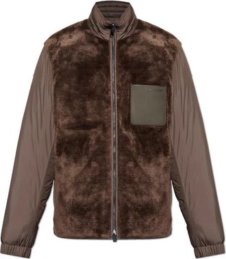 Moncler Omkeerbare Jas Livra - Heren - Gewatteerde jassen - Bruin - S - Leer - Jassen