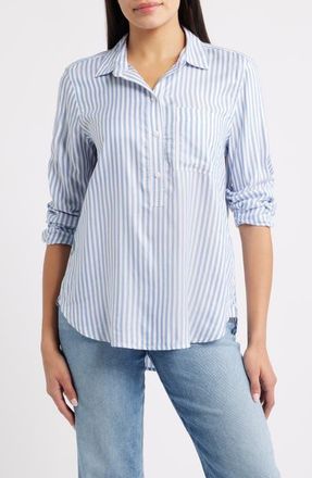 Beach Lunch Lounge Haley Popover Shirt in Dodger Blue at Nordstrom, Size X-Small