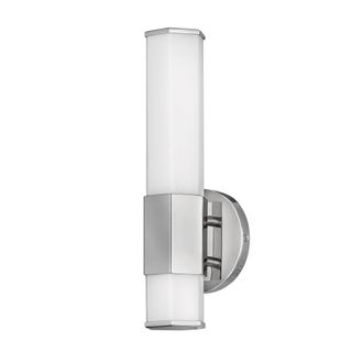 Netlighting Hinkley Facet Integrated LED Bathroom Wall Lamp Polished Chrome 3000K IP44 in Grey