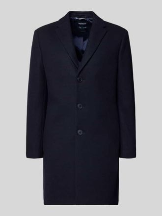 Mc Neal Regular Fit Wollmantel mit Reverskragen in Dunkelblau, Gr&ouml;&szlig;e XXXL