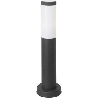 Forlight Forlight - Koral Baliza Exterior Para Jard&iacute;n Resistente Al Agua Ip55. Poste De Luz Para Sendero Y Camino. L&aacute;mpara Bolardo De Acero Inoxidable Gris Urb