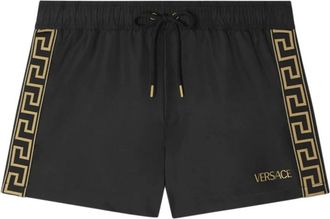 Versace Beachwear, male, Black, M, Greca Border Swim Shorts