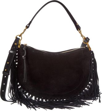 Isabel Marant Oskan Moon Small Suede Shoulder Bag