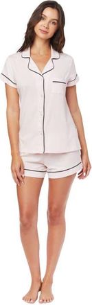 The Cats Pajamas Pima Knit Short Set in Pink Moment at Nordstrom, Size X-Large