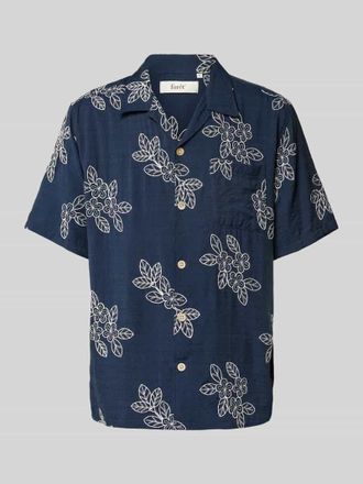 For&eacute;t Freizeithemd mit Knopfleiste Modell LEO in Marine, Gr&ouml;&szlig;e XL