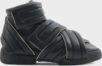 Maison Margiela Men & apos;s Future Show Leather Grip-Strap High-Top Sneakers