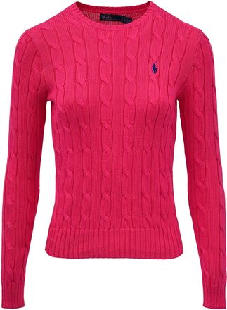 Polo Ralph Lauren Pink Julianna Pullover Cable Knit Sweater