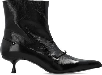 Diesel Schoenen, Dames, Zwart, 41 EU, Enkellaarsjes