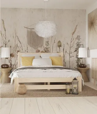 OEM Letto In Legno - 140x200 Nebraska