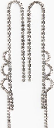 H&M Ohrringe mit Strasskettchen - Silber