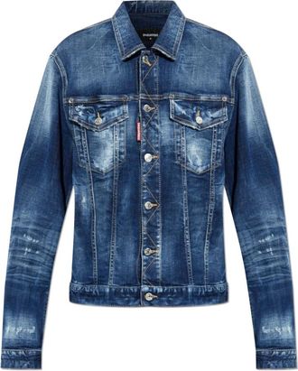 Dsquared2 Denim jas - Dames - Spijkerjassen - Blauw - XS - Denim - Jassen