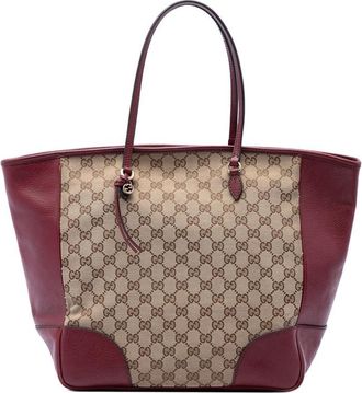 Gucci Pre-owned Gucci GG Canvas and Calfskin Bree Tote Ladies QFT6Z3N7DLK5SDJK