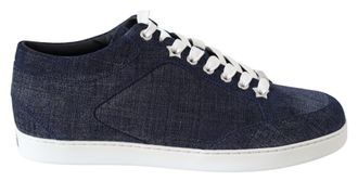 Jimmy Choo London Miami Blue Denim Sneakers voor dames
