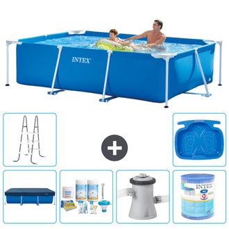 Intex Piscina Con Estructura Rectangular - 260x160x65 Cm - 7-piezas S40083